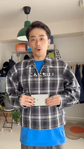 「アイテム（カードケース）」を使った、るじさん（メンズ・170cm）の秋コーディネート
