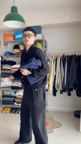 「BEAMS（ビームス）のアイテム（パンツ）」を使った、るじさん（メンズ・170cm）の秋コーディネート