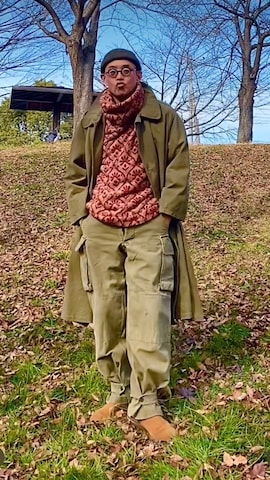 「アイテム（その他アウター）」を使った、sunriseseaさん（メンズ・172cm・50代）の冬コーディネート