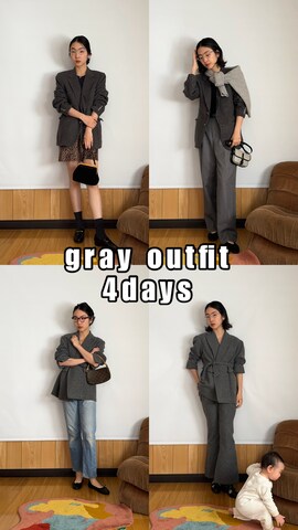 「アイテム（テーラードジャケット）」を使った、yurinagamineさん（レディース・178cm）の春コーディネート