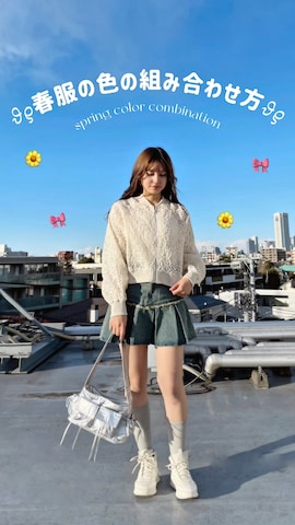 「アイテム（MA-1）」を使った、Miyukiさん（レディース・160cm）の春コーディネート