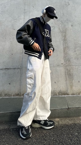 「アイテム（スタジャン）」を使った、TSUGUMI さん（メンズ・170cm・20代）の春コーディネート