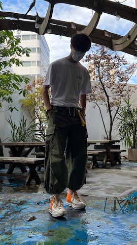 「アイテム（キーケース/キーアクセサリー）」を使った、natsukiさん（メンズ・187cm）の秋コーディネート