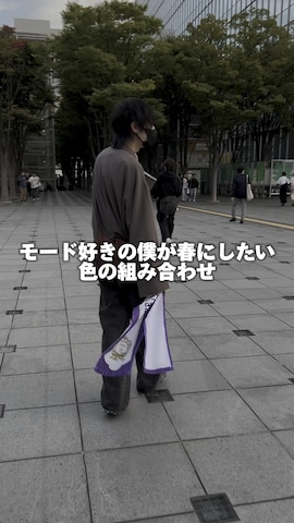 「CASPER JOHN（キャスパージョン）のWool melton over coat/ウールメルトンオーバーコート（ステンカラーコート）」を使った、Taká2nd☂️さん（メンズ・175cm・20代）の冬コーディネート