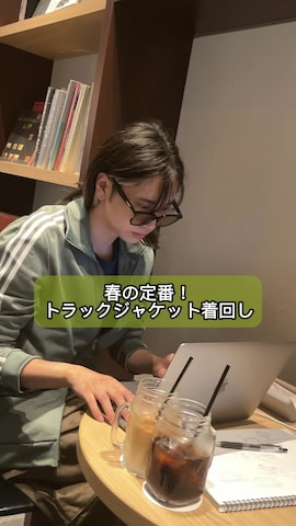 「アイテム（その他アウター、レッド系）」を使った、YUKIさん（メンズ・175cm）の春コーディネート