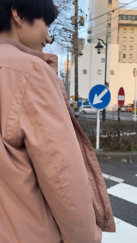 「アイテム（レインシューズ）」を使った、Kazuhiro Hamadaさん（メンズ・175cm）の春コーディネート