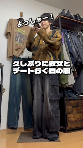 「アイテム（パーカー）」を使った、ともき / 畳屋さんさん（メンズ・173cm）の冬コーディネート