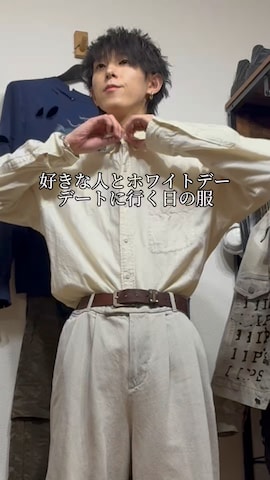 「アイテム（マフラー）」を使った、ともき / 畳屋さんさん（メンズ・173cm）の春コーディネート