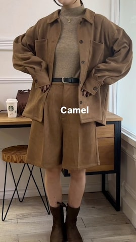 「CORNERS（コーナーズ）のアイテム（スカート）」を使った、あかねさん（レディース・165cm）の秋コーディネート