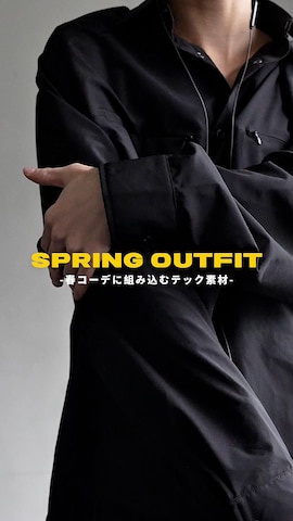 CASPER JOHNのスラックスを使ったくま🧸さんのファッション動画