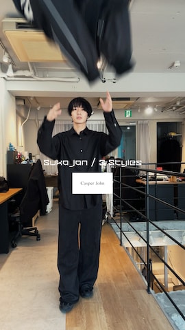 「アイテム（スカジャン）」を使った、くま🧸さん（メンズ・174cm）の冬コーディネート