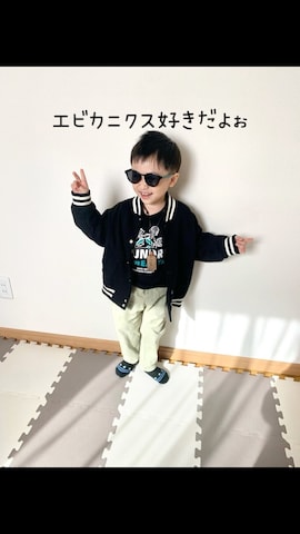 「アイテム（ネックレス）」を使った、Genさん（キッズ・90cm）の春コーディネート
