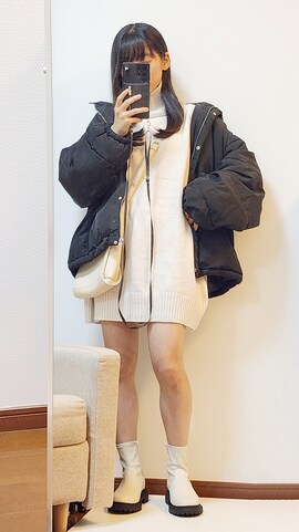 INGNIのダウンジャケット/コートを使った文さんのファッション動画