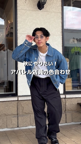 「アイテム（デニムジャケット）」を使った、ぜっきーさん（メンズ・165cm）の夏コーディネート