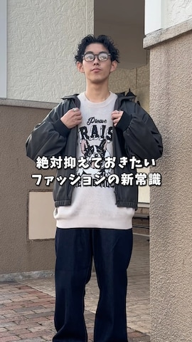 「アイテム（デニムパンツ）」を使った、ぜっきーさん（メンズ・165cm）の春コーディネート