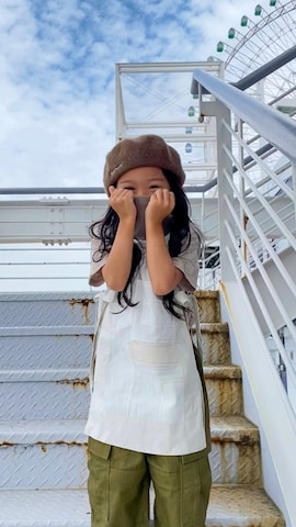 「アイテム（パンプス）」を使った、cononᐝさん（キッズ・110cm）の秋コーディネート