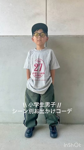 「アイテム（トップス）」を使った、m & s & nさん（キッズ・120cm）の夏コーディネート