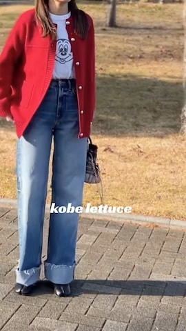 KOBE LETTUCEのカーディガン/ボレロを使ったycmさんのファッション動画