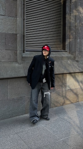 ウォレットチェーンを使ったTakeru.さんのファッション動画