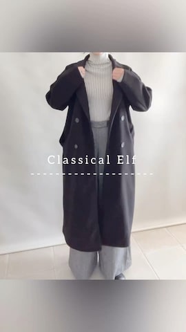 「アイテム（チェスターコート）」を使った、陽さん（レディース・156cm）の冬コーディネート