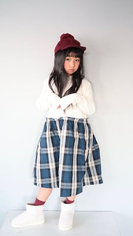 「SHOO・LA・RUE（シューラルー）のアイテム」を使った、Neneneさん（キッズ・110cm）の冬コーディネート