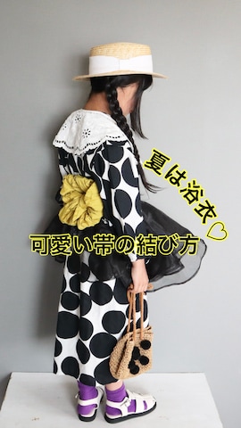 「アイテム（付け襟）」を使った、Neneneさん（キッズ・122cm）の夏コーディネート