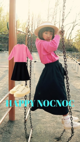 「アイテム（スカート）」を使った、Neneneさん（キッズ・131cm）の春コーディネート