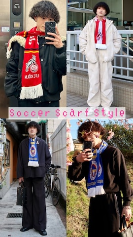 VINTAGEのマフラーを使ったじゅんいちさんのファッション動画