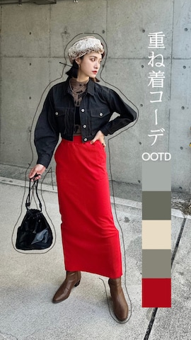 デニムジャケットを使ったIMOKOさんのファッション動画