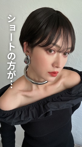 「アイテム（ウィッグ）」を使った、IMOKOさん（レディース・170cm）の冬コーディネート