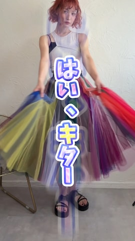 「アイテム（スカート）」を使った、IMOKOさん（レディース・170cm）の夏コーディネート