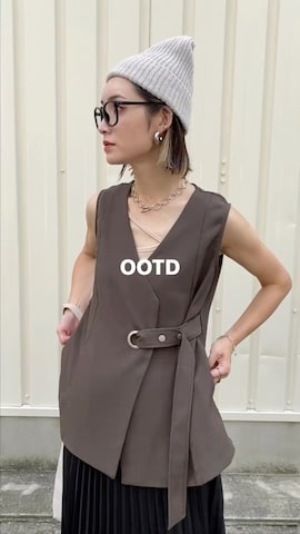 「deux amour（ドゥーザムール）のアイテム（ジャケット/アウター）」を使った、IMOKOさん（レディース・170cm）の秋コーディネート