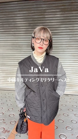 「アイテム（ダウンベスト）」を使った、IMOKOさん（レディース・170cm）の冬コーディネート