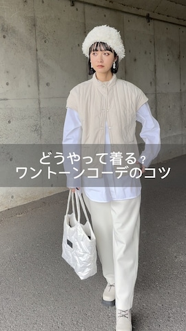 「アイテム（ウィッグ）」を使った、IMOKOさん（レディース・170cm）の春コーディネート