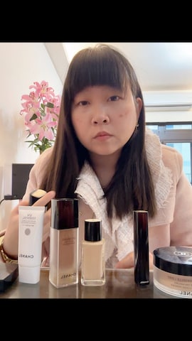 メイクアップを使った韋耀婷Pinky小兔喵さんのファッション動画