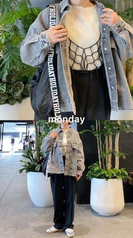 「アイテム（セットアップ、ブルー系）」を使った、SIZUさん（レディース・156cm）の春コーディネート