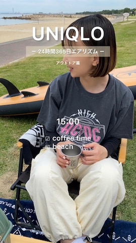 「アイテム（タオル）」を使った、SIZUさん（レディース・156cm）の春コーディネート