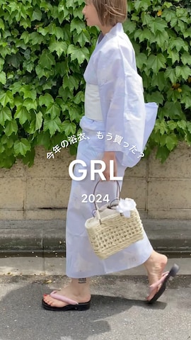 「アイテム（和装小物、ベージュ系）」を使った、SIZUさん（レディース・156cm）の夏コーディネート