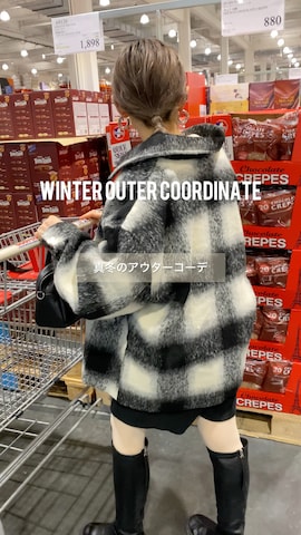 GRLのジャケット/アウターを使ったSIZUさんのファッション動画-1月GRLで買ったアウターたち🧥