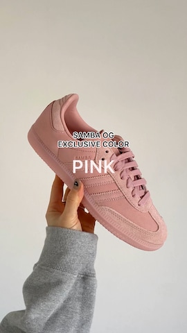 adidas Originalsのスニーカーを使ったSIZUさんのファッション動画-SAMBA OG 🌷 PINK