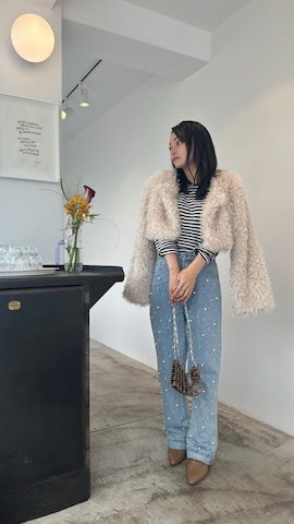 「SLOBE IENA（スローブイエナ）のアイテム（ブーツ）」を使った、三村有希さん（レディース・157cm）の秋コーディネート