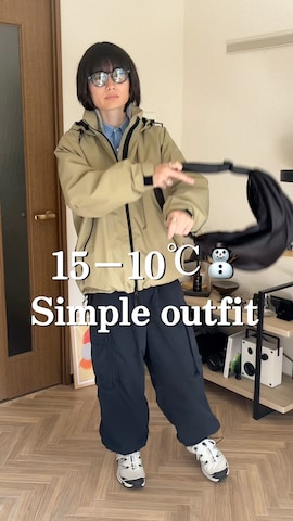 「アイテム（カーゴパンツ）」を使った、shin.さん（メンズ・167cm・20代）の秋コーディネート