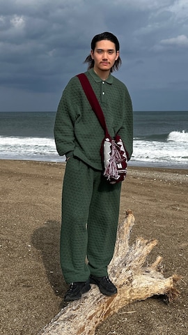 「SASQUATCHfabrix.（サスクワァッチファブリックス）のアイテム（帽子）」を使った、ちぇるすけさん（メンズ・172cm）の秋コーディネート