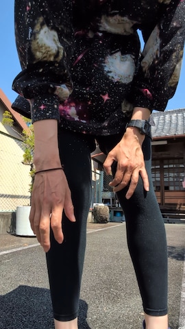 レギンス/スパッツを使った堀井可奈さんのファッション動画