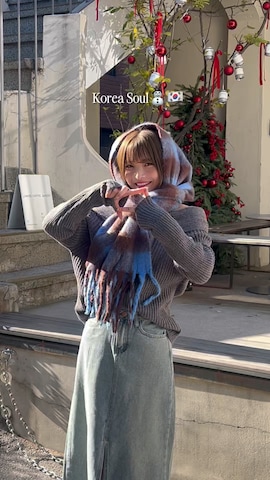 「アイテム（手袋）」を使った、SAKURAさん（レディース・161cm）の冬コーディネート