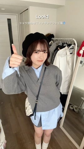 「アイテム（スウェットパンツ）」を使った、SAKURAさん（レディース・161cm）の冬コーディネート