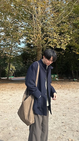 「benine9（ビーナイン）のアイテム（ブルゾン）」を使った、KAIさん（メンズ・183cm）の冬コーディネート