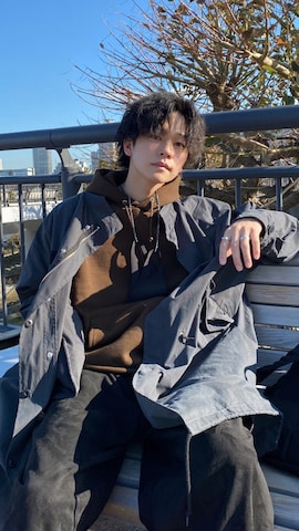 「RAGEBLUE（レイジブルー）のアイテム（ジャケット/アウター）」を使った、KAIさん（メンズ・183cm）の冬コーディネート