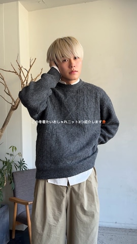 「SINSS（シンス）のOriginal logo knit cap / オリジナルロゴニットキャップ（ニットキャップ/ビーニー）」を使った、KAIさん（メンズ・183cm）の冬コーディネート