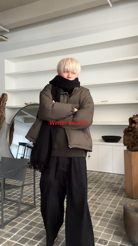 「アイテム（モッズコート）」を使った、KAIさん（メンズ・183cm）の秋コーディネート